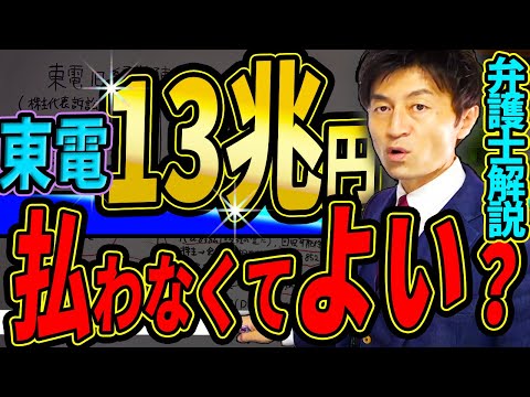 【東電１３兆円賠償は払わなくてよい⁉︎】株主代表訴訟の構造、高額弁護士費用について弁護士解説
