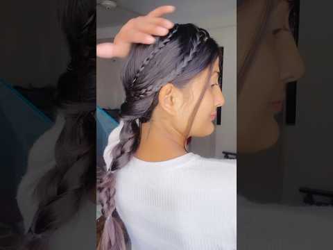 Beautiful hairstyles for sadi & party’s || 5min easy hairstyles hack😍 #hairstyles #youtubeshorts