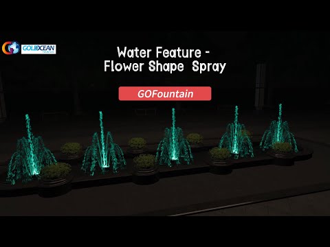 Water Feature: Flower Shape  Spray Fountain