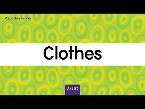 Vocabulary for Kids l Clothes