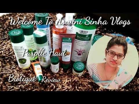 Purplle Haul..Biotique Products and Review..budget products for skin & hair...below 500