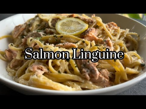 Came straight home from Paris to make this Salmon Linguine