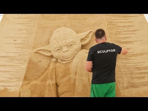 UNBELIEVABLY DETAILED SAND SCULPTURES LOOK EXACTLY LIKE STAR WARS SCENES