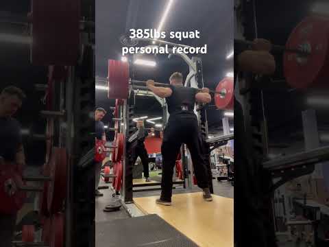 385lbs personal record squat #gym #squat