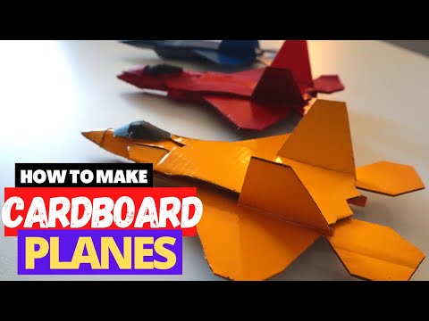 How to Make a Cardboard Plane Craft | DIY Jet Plane Toy for Kids