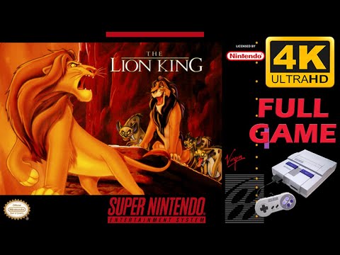 The Lion King [SNES] - Full Game Walkthrough / Longplay (4K60ᶠᵖˢ UHD)