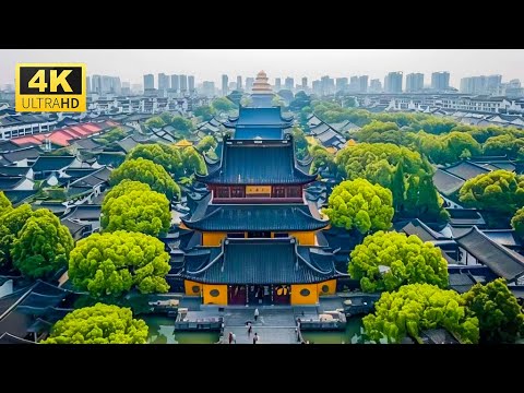 姑苏城外寒山寺，夜半钟声到客船。漫步苏州千年古刹。4K CHINA