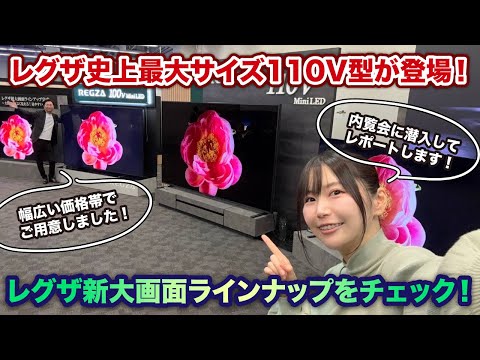 【レグザ史上最大サイズ110V型が登場！】レグザ新大画面ラインアップをチェック