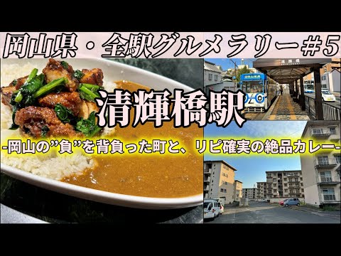 【清輝橋駅】岡山市内で最も”ディープ”な町、清輝橋で食べるリピ確実の絶品カレー【岡山県・全駅グルメラリー#5】