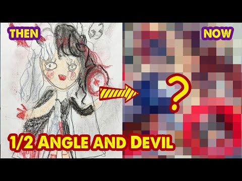 Drawing Fusion of Angle and Devil from Old Art | Huta Chan Studio