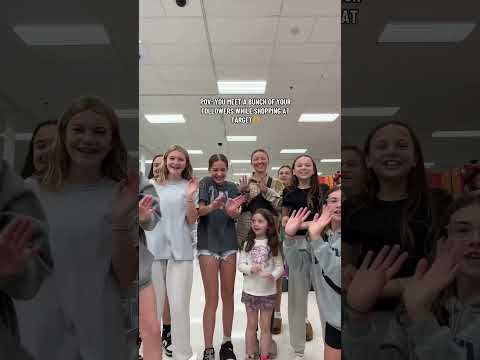 I CANT BELIEVE WE DID THIS IN TARGET🤣🤍 it’s so fun meeting you guys!!