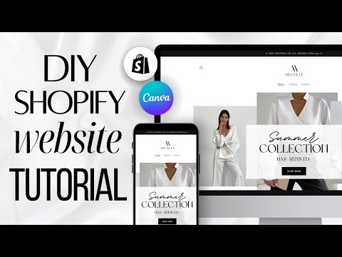 How To Design A Minimalist Shopify Website | Step-By-Step Tutorial