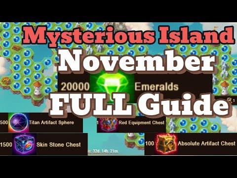 Hero Wars Mysterious Island November Best Path All Rewards Unlocked