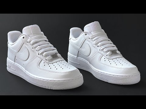 HOW TO BAR LACE NIKE AIR FORCE 1 (STRAIGHT WAY)