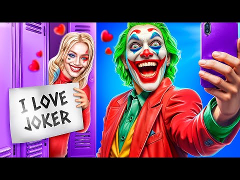 Harley Quinn and Joker Love Story! I Got Adopted by Superheroes!