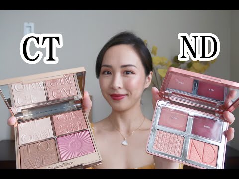 哪一盘更好？| Charlotte Tilbury Glowgasm vs Natasha Denona Bloom Blush and Glow Palette