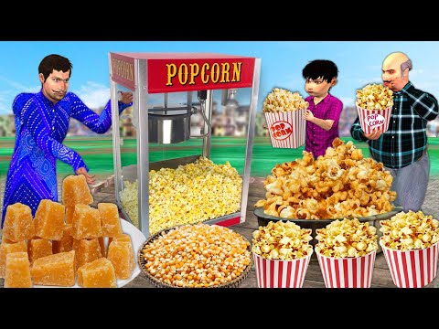 Sugarcane Jaggery PopCorn Wala Snack Item Famous Street Food Hindi Kahaniya Hindi Moral Stories