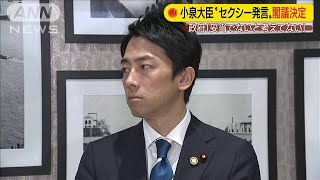 小泉大臣「セクシー」発言　政府が答弁書を閣議決定(19/10/15)