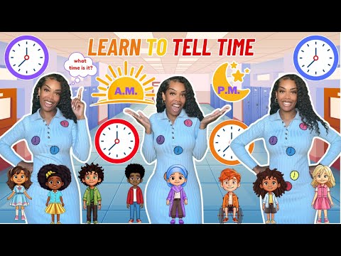 Tell time on an analog clock| Learning with Ms Houston