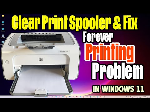 How To Clear Print Spooler And Fix Forever Printing Problem in Windows 11 PC or Laptop - 2024