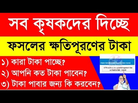 🔥ফসলের ক্ষতিপূরণের টাকা দিচ্ছে। আপনি কত টাকা পাবেন দেখুন | bangla sasya Bima 2024