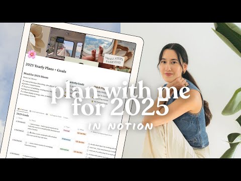 👩🏻‍💻 Plan with Me for 2025 in Notion | Systems for a Gentle & Organized New Year ✨ Slow Down Series