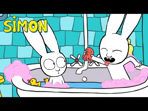 The Great Bath Time Treasure Hunt | Simon | Full episodes Compilation 30min S4 | Cartoons for Kids