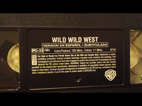 Opening To Wild Wild West VHS (Spanish Hard Sub Print From Blockbuster)