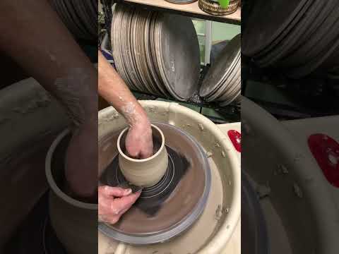 How to throw a mug on the potter’s wheel.