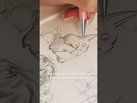 Adorable My Neighbor Totoro Drawing in Under a Minute