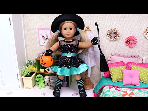 Magical Halloween dress! Play Dolls stories for kids