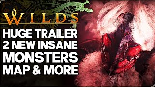 New MASSIVE Monster Hunter Wilds Trailer - 2 New Monsters, New Map, Lightning Apex, Camps & More!