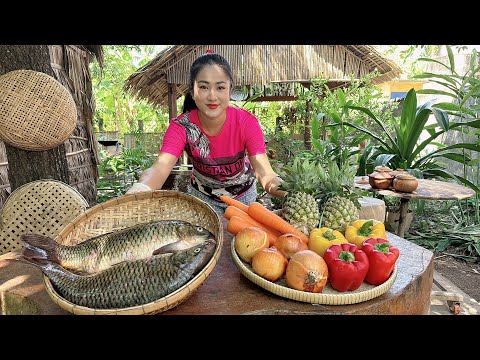 Yummy deep fry fishes cooking with country style - Amazing cooking video