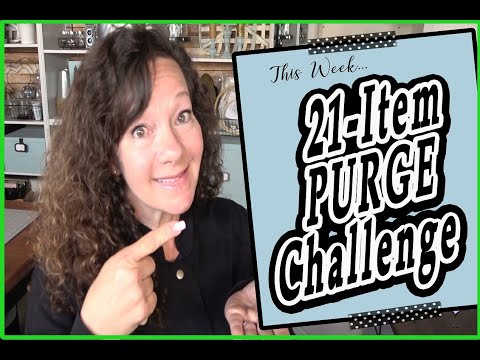 Declutter with the 21 item purge challenge 2023