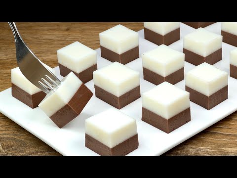 Just milk and chocolate! A quick no-bake, gelatin-free dessert in 5 minutes!