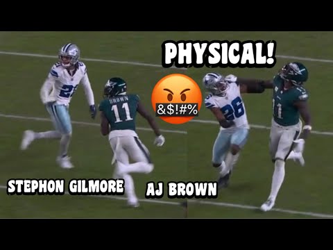 AJ Brown Vs Stephon Gilmore & Daron Bland 🔥👀 (WR Vs CB) Cowboys Vs Eagles 2023 highlights