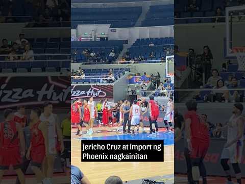 Jericho Cruz at import ng Phoenix fuel masters nagkainitan #pbalivetoday#pba  #jerichocruz #smb