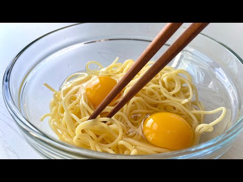 Simple egg pasta recipe :: Without spaghetti sauce