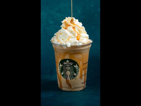 How to make caramel FRAPPUCCINO - Starbucks #shorts