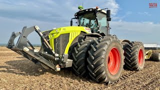 CLAAS XERION 5000 Tractor High Speed Disking