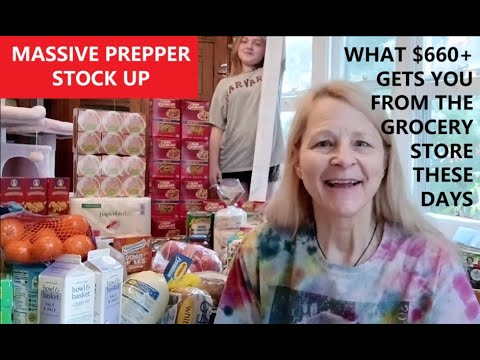 WHAT $650+ GETS YOU AT THE GROCERY STORE THESE DAYS: MASSIVE PREPPER GROCERY HAUL