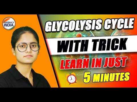 GLYCOLYSIS CYCLE | TRICK | LEARN IN JUST 5 MINUTES | BIOCHEMISTRY #glycolysis #biology #biochemistry