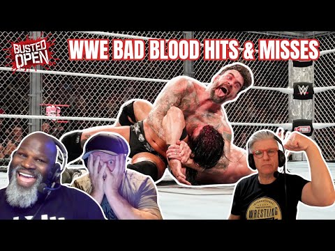 WWE 'Bad Blood' Reaction: Hell in a Cell with CM Punk & Drew McIntyre Gets Bloody | Busted Open