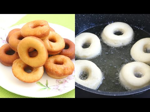 How to make EGGLESS DONUTS at home | Donut Recipe | Soft & Fluffy Donuts | Donuts  Recipe with Yeast