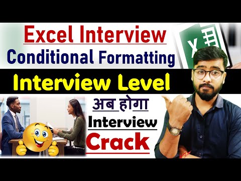 Excel Interview - Conditional Formatting Basic to Advance | MS Excel #msexcel