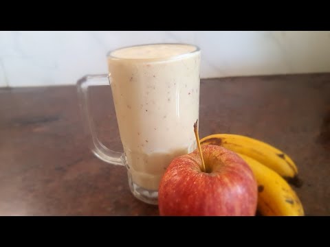 Apple banana smoothie/milkshake #applebananasmoothie#milkshake