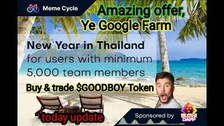 GOODBOY token innovation factory today update BLove DApp Ye Google Farm