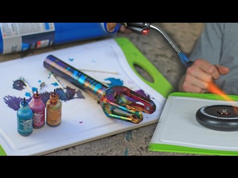 PAINTING SCOOTER PARTS WITH FIRE!