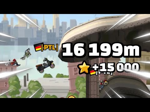 [TAS] 16 199m with Scooter in Intense City | Hill Climb Racing 2