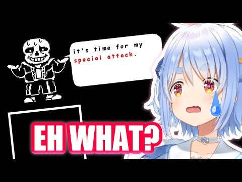 Pekora's Reaction After Crying and Beating Sans 【Hololive English Sub】